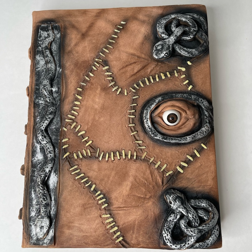Hocus Pocus Book of Spells Prop Spellbook Halloween Notebook Necronomicon OOAK